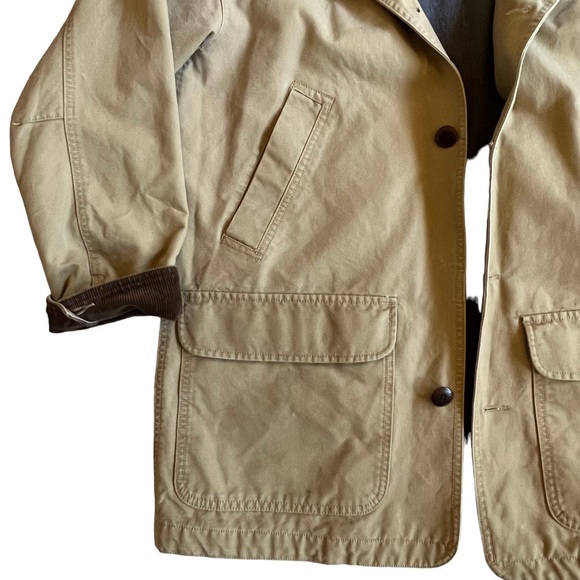 SOLD L. L. Bean Mens Original Field Canvas Barn Jacket Flannel Lining M - Picture 4 of 12